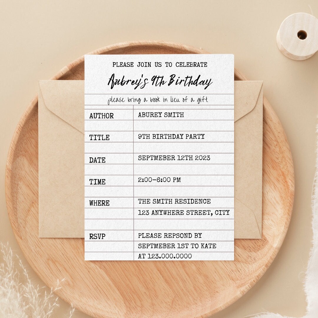Library Card Birthday Invitation Library Party Invitation Etsy Singapore library-card-birthday-invitation-library-party-invitation-etsy-singapore