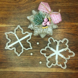Snowflake Christmas cutters set|cookie cutter |Christmas cookie cutter | Christmas cookie stamp