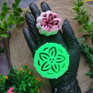 Beccuccio da 50 mm Tulip set 9in1 XXL Set per decorare la torta, decorazione per torte, punta grande Tulipano Zephyr Fiori commestibili