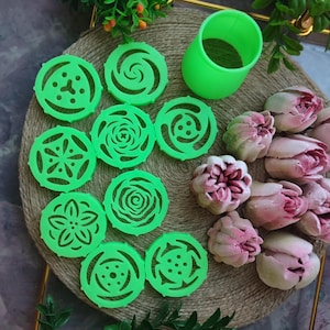 Beccuccio da 50 mm Tulip set 9in1 XXL Set per decorare la torta, decorazione per torte, punta grande Tulipano Zephyr Fiori commestibili