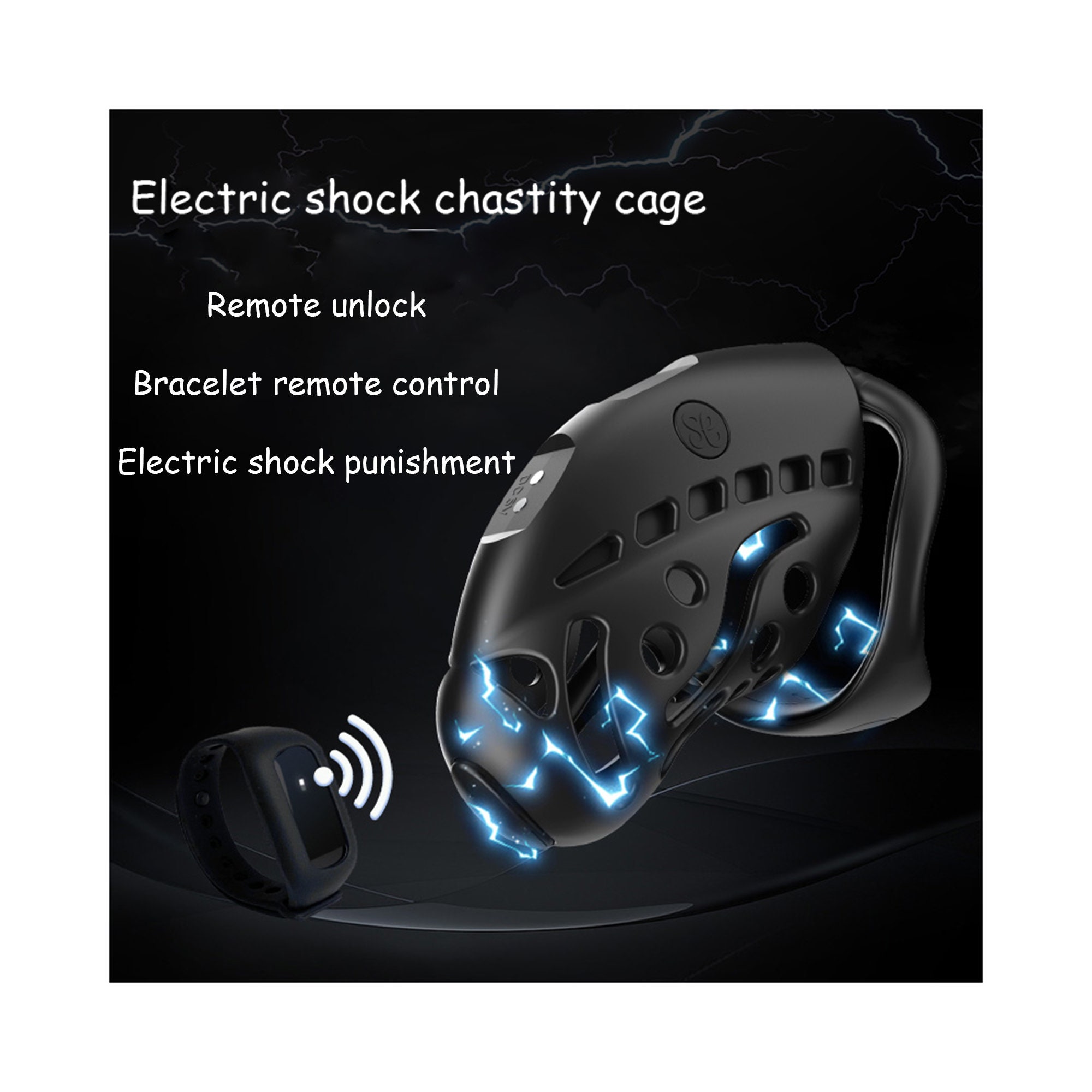 Resin Chastity Lock丨electric Shock Training Male Remote Cb Etsy UK