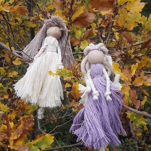 Handmade macrame doll decor/ macrame Angel doll/ custom gift for her/ room decor