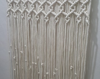Macrame Curtain for Window , Curtain for Door, Macrame Doorway, Handmade Macrame Pattern Custom Size Macrame, Art Decor Farmhouse Gift