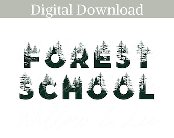 Waldschule png, Waldschule, Forrest Schule, Outdoor png, Wald png, Waldschule Sublimation, Waldsublimation
