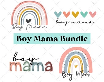 Boy Mama Png Bundle, Boy Mom Sublimation, Boy Mama Rainbow, Mom of Boys, Boy Mom Shirt Design, Mama Sublimation Design, Digital download