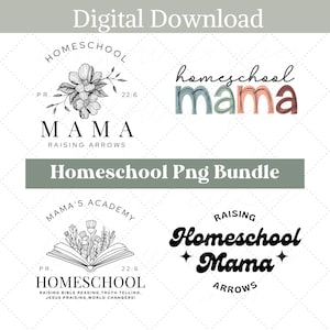 Homeschool Sublimation Bundle PNG,  Christian Homeschool PNG, Homeschool Sublimation, Homeschool Bundle, Retro Homeschool, Homeschool Mama