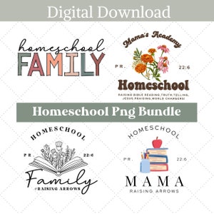 Homeschool Sublimation Bundle PNG, Christian Homeschool PNG, Homeschool Sublimation, Homeschool Bundle, Retro Homeschool, Homeschool Family