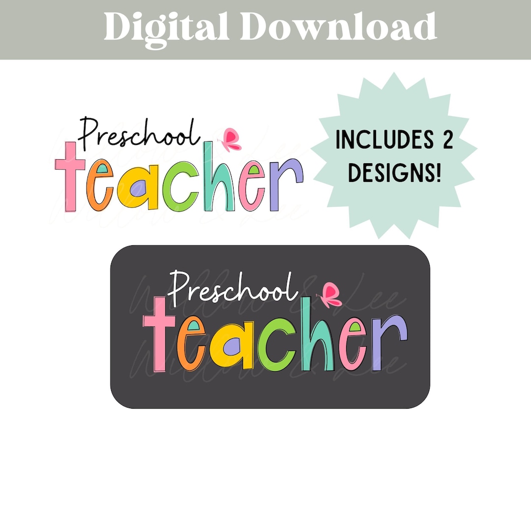 Preschool Teacher PNG, Pre-k Teacher PNG, Preschool Teacher Doodle Png