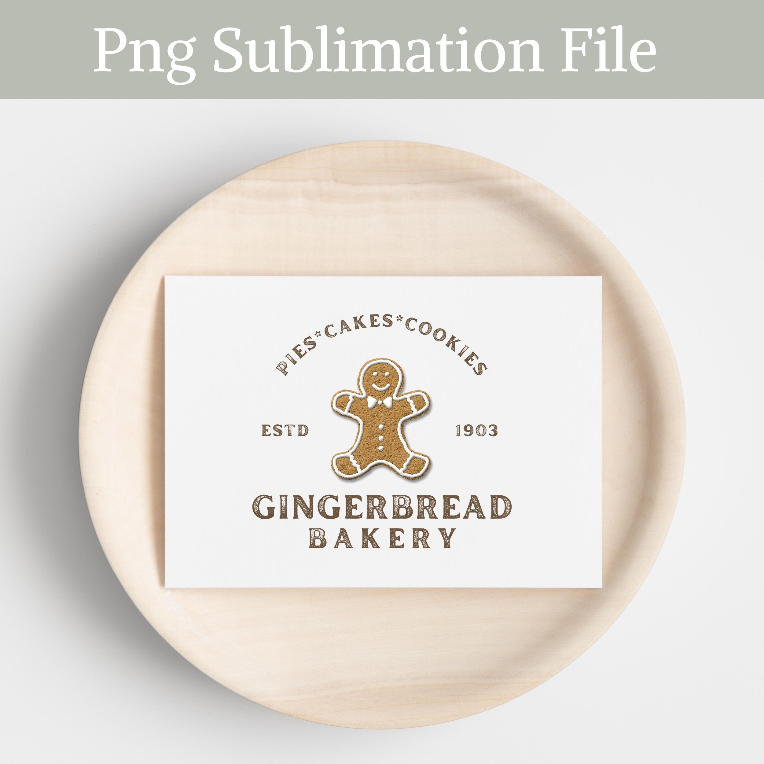 Gingerbread Bakery Png, Gingerbread Bakery Sublimation, Gingerbread ...
