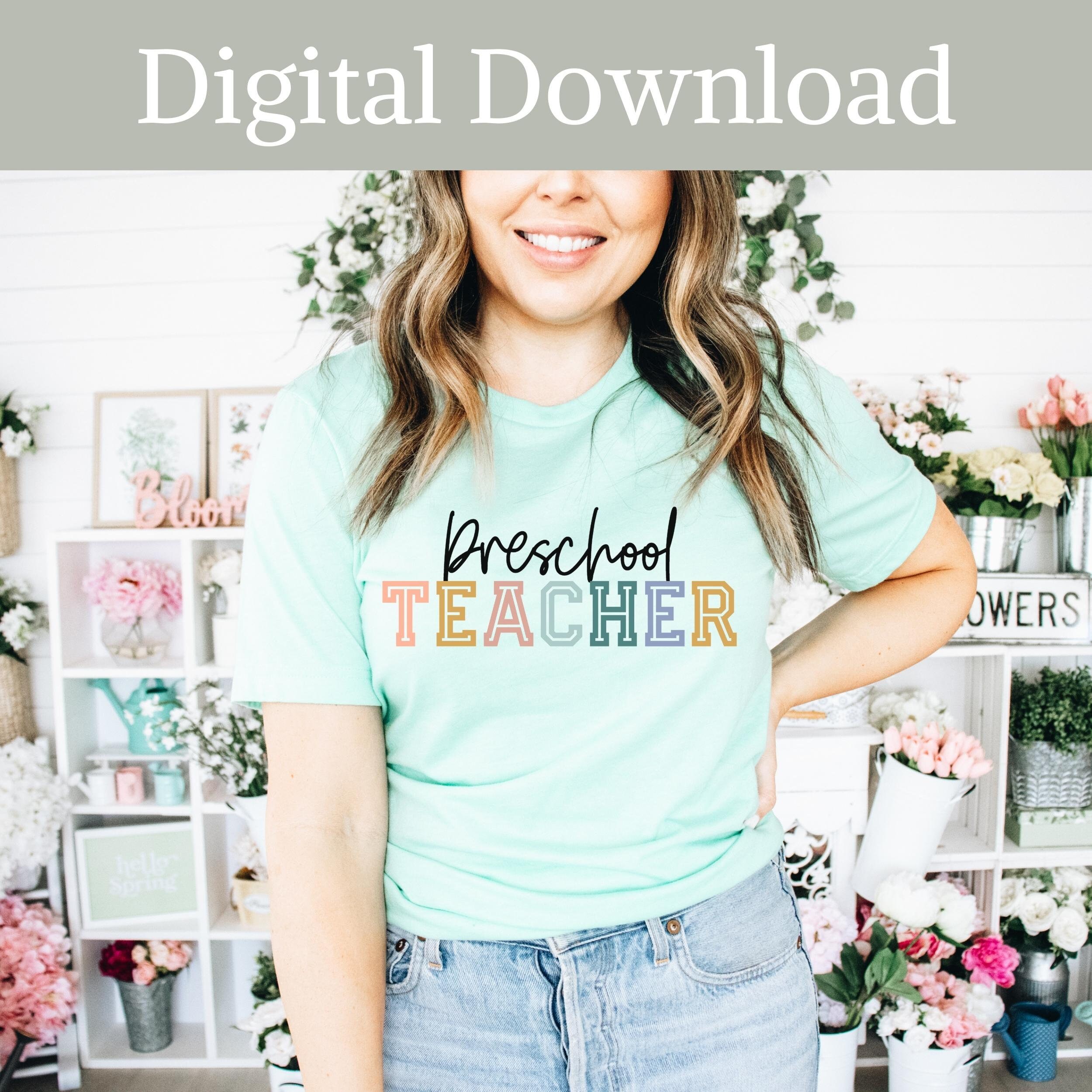 Preschool Teacher PNG, Pre-k Teacher PNG, Preschool Teacher Sublimation