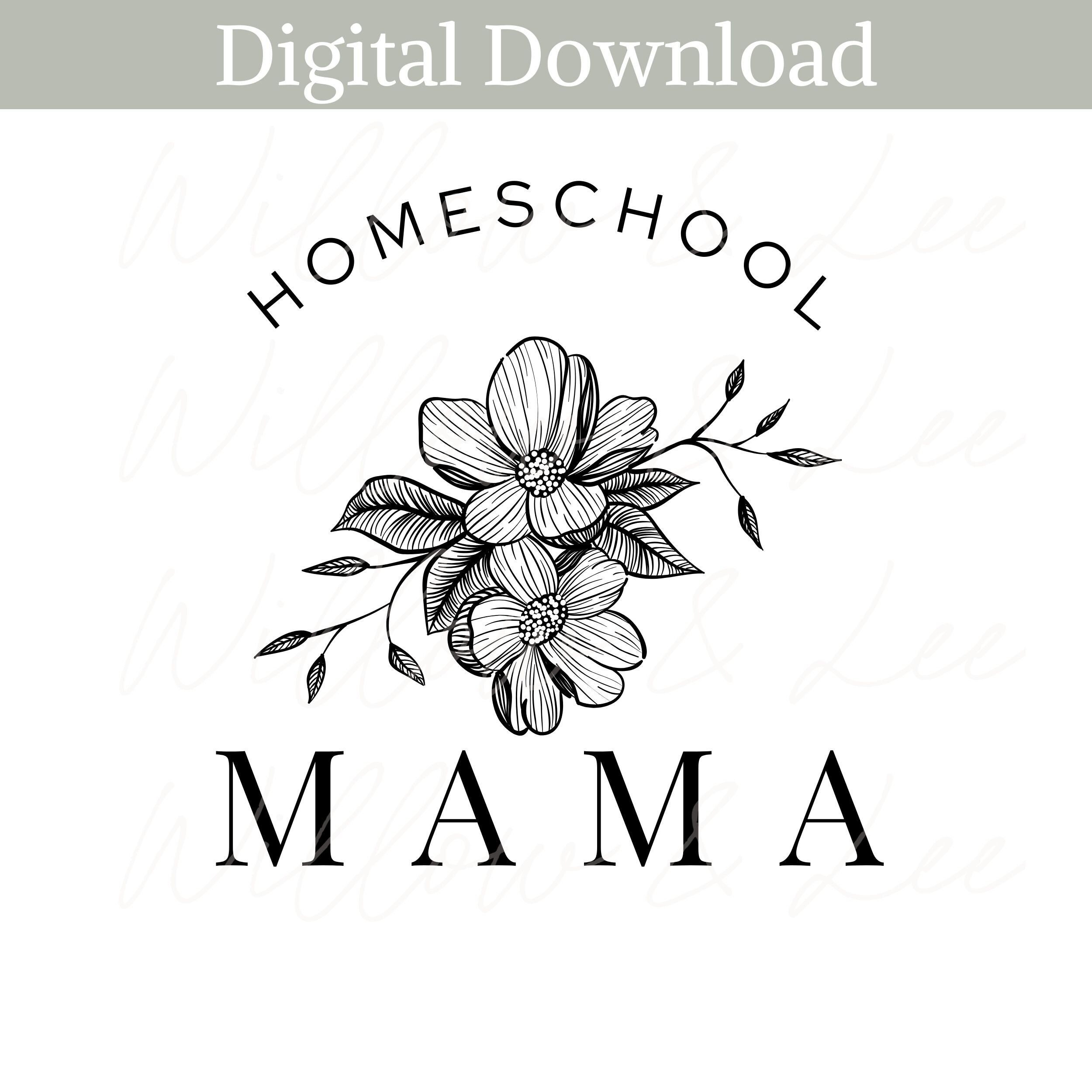 Homeschool Mama Sublimation PNG, Homeschooling PNG, Homeschool Mom, Floral Homeschool, Raising Disciples, Raising Arrows Png, Commercial Use