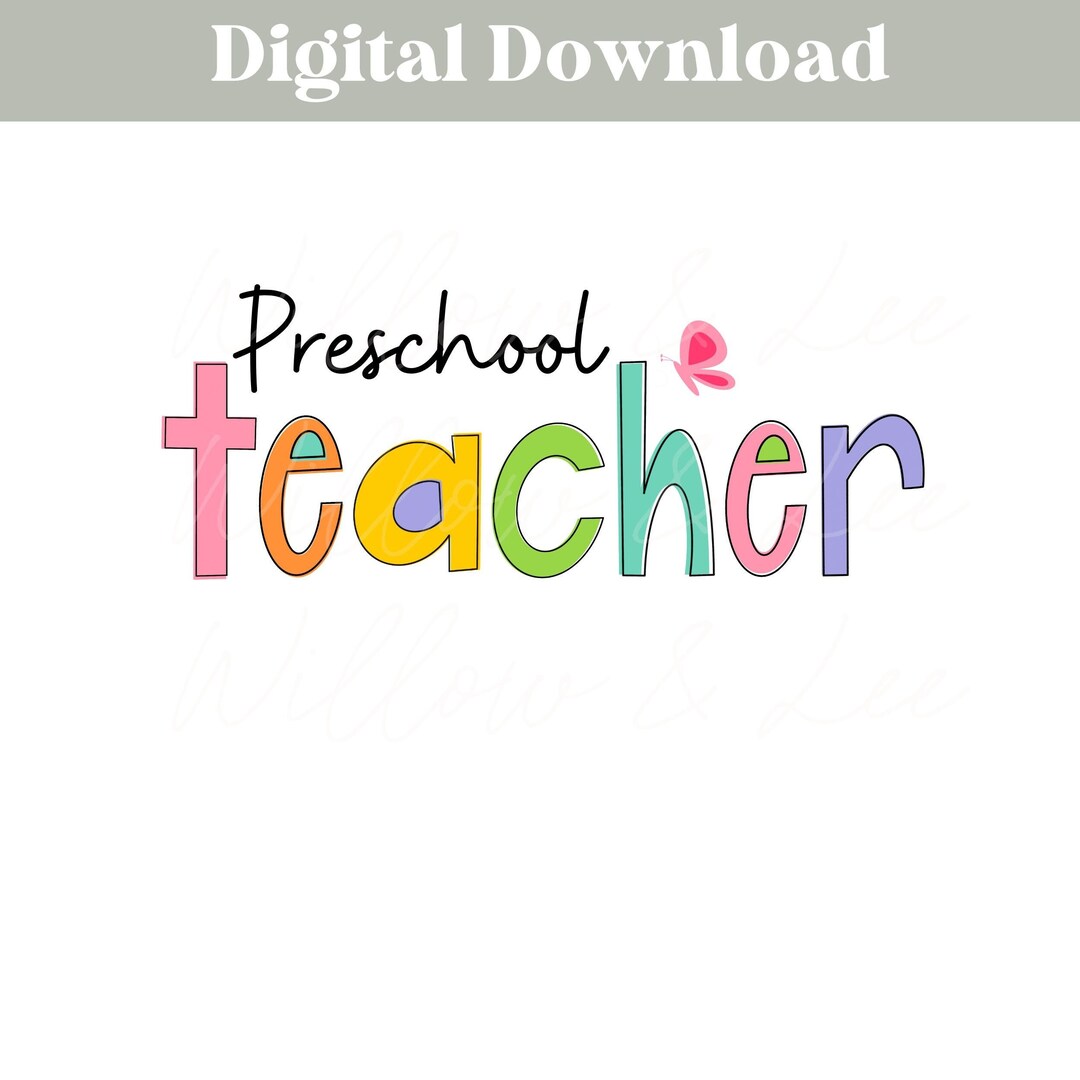 Preschool Teacher PNG, Pre-k Teacher PNG, Preschool Teacher Doodle Png
