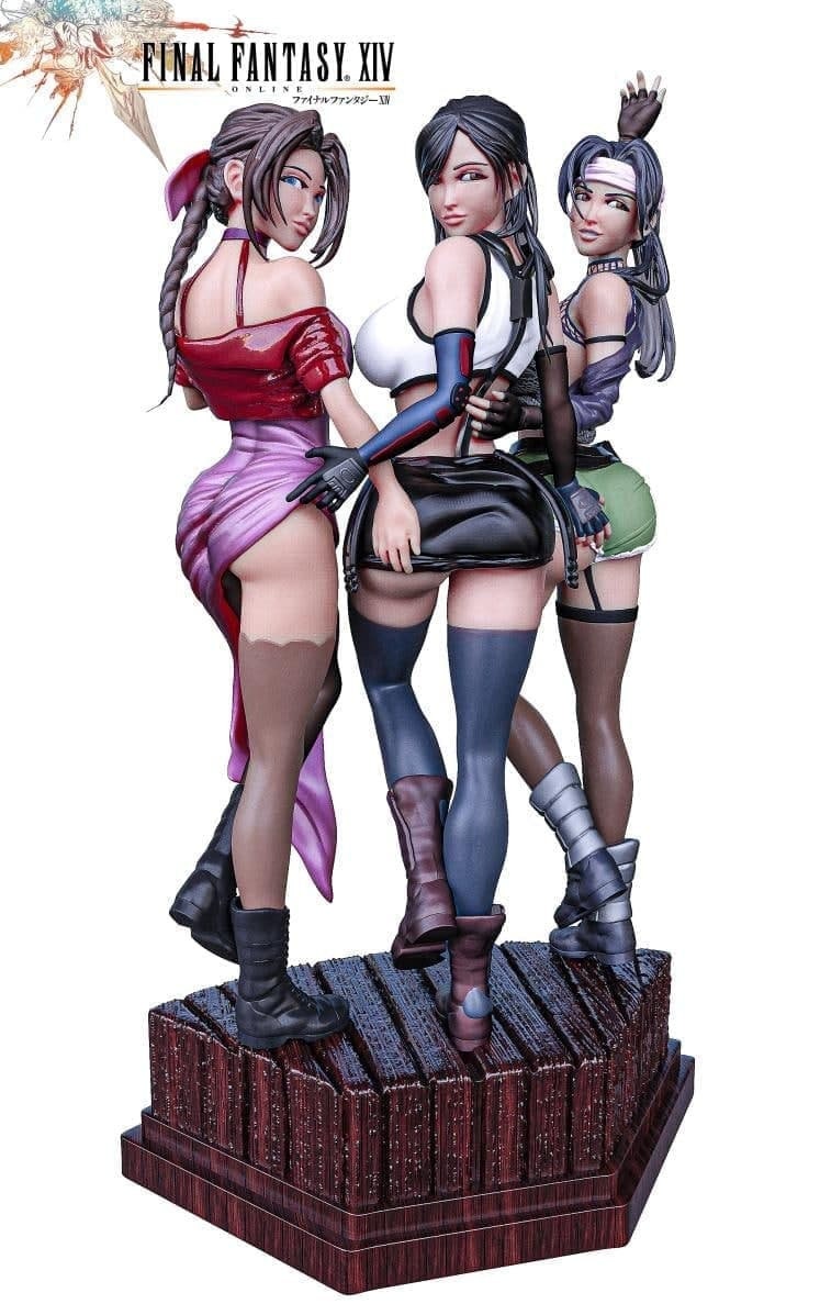 Final Fantasy Girls STL 3dprint Etsy
