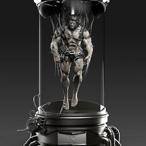 Wolverine in Tube STL 3DPrint