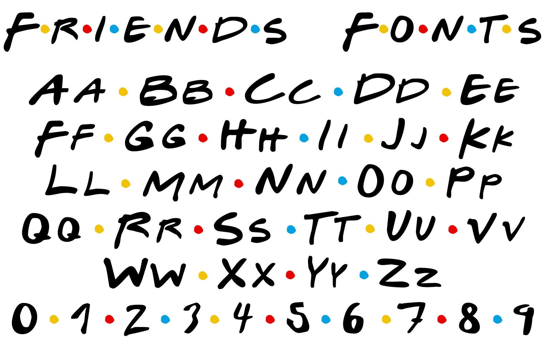 Friends Font Friends Svg TTF Alphabet Svg Friends Font Etsy Friends Font Friends Svg TTF Alphabet Svg Friends Font Etsy