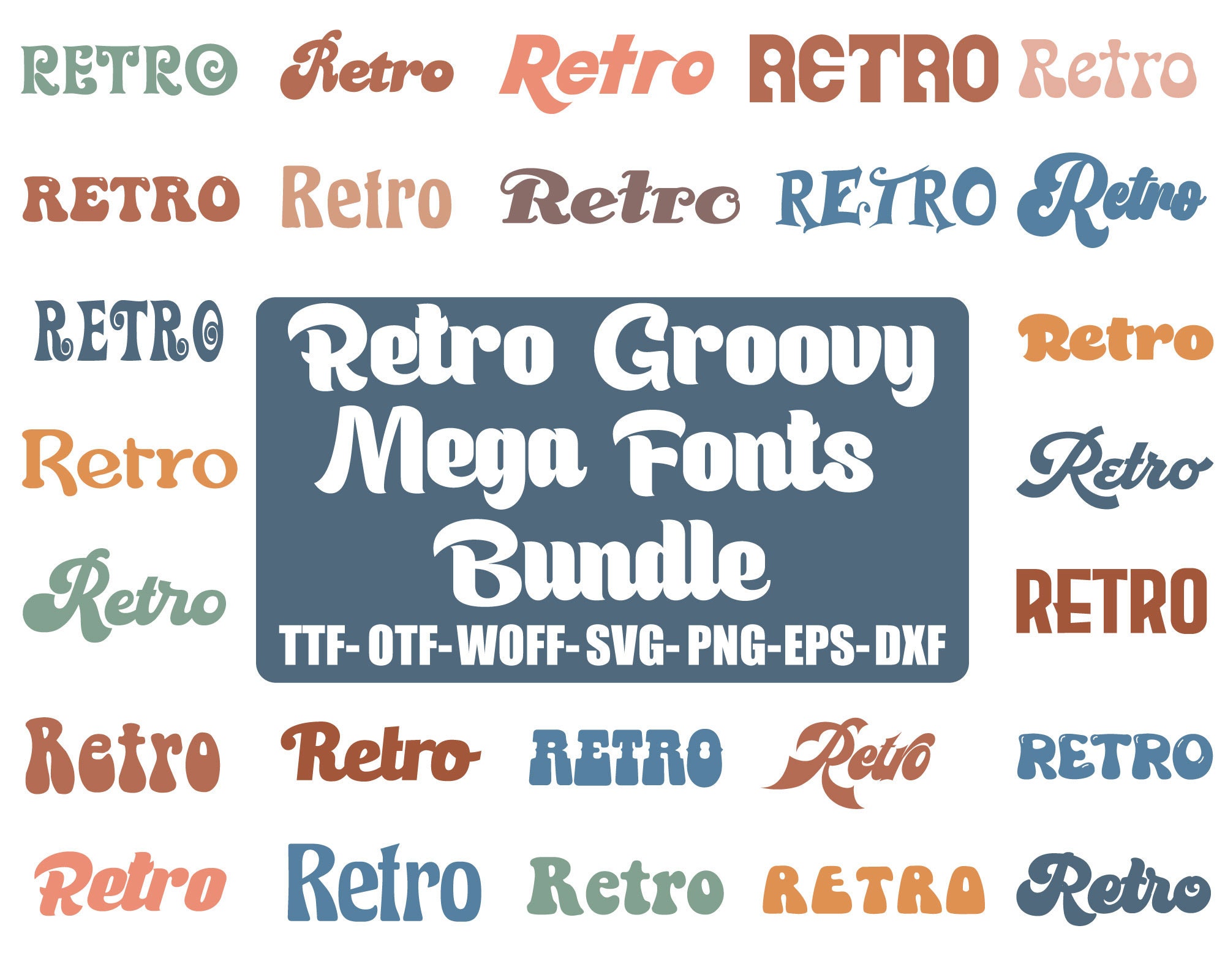 Retro Fonts Cricut Fonts Retro Svg Calligraphy Font Etsy