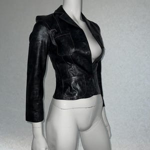 Rare Archival Bazar Christian Lacroix 1998 Vintage Leather Jacket – Rare Archival Runway Era