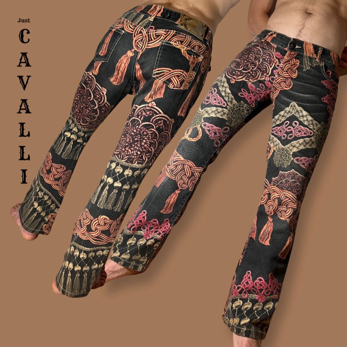 Rare Late 1990s / Early 2000s Just Cavalli Looped Ropes and Tassle