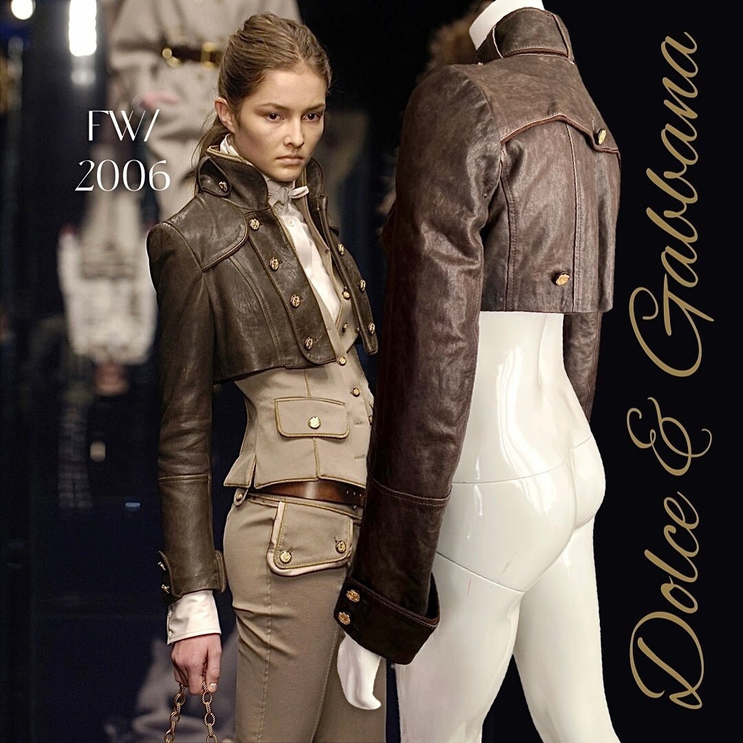 Dolce & Gabbana FW 2006 Super Cropped Napoleon Collection Dolce & Gabbana FW 2006 Super Cropped Napoleon Collection