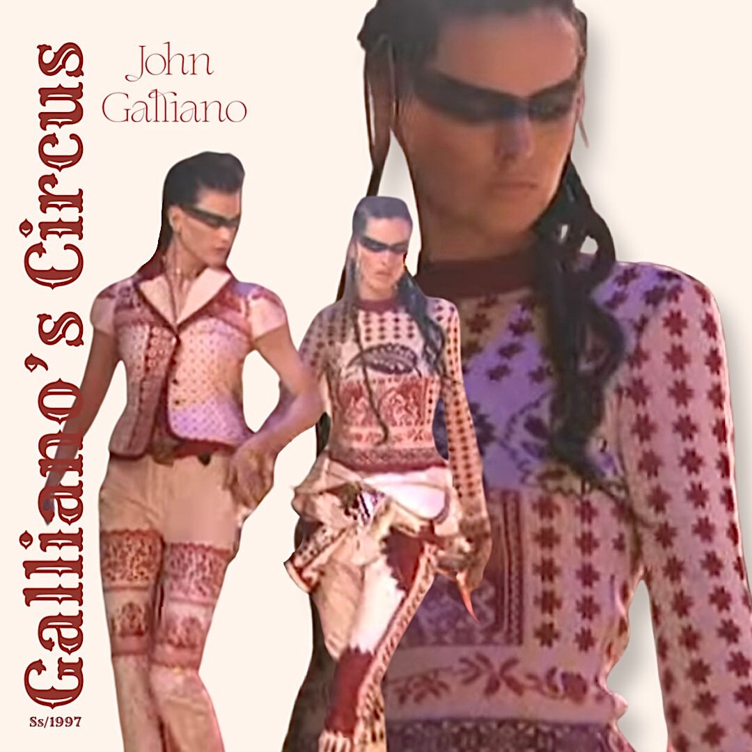 Ultra-rare Archival John Galliano “galliano's Circus” Runway