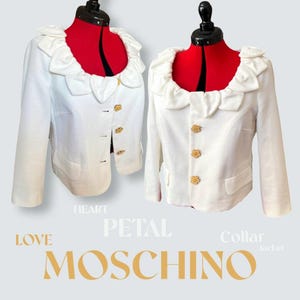Very Rare - Moschino - Veste à col coeur et pétales