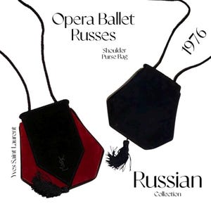 Ultra-Rare Yves Saint Laurent FW1976 “Opéra Ballets Russes” Hexagon Evening Purse – Archival Collectible from the Russian Collection