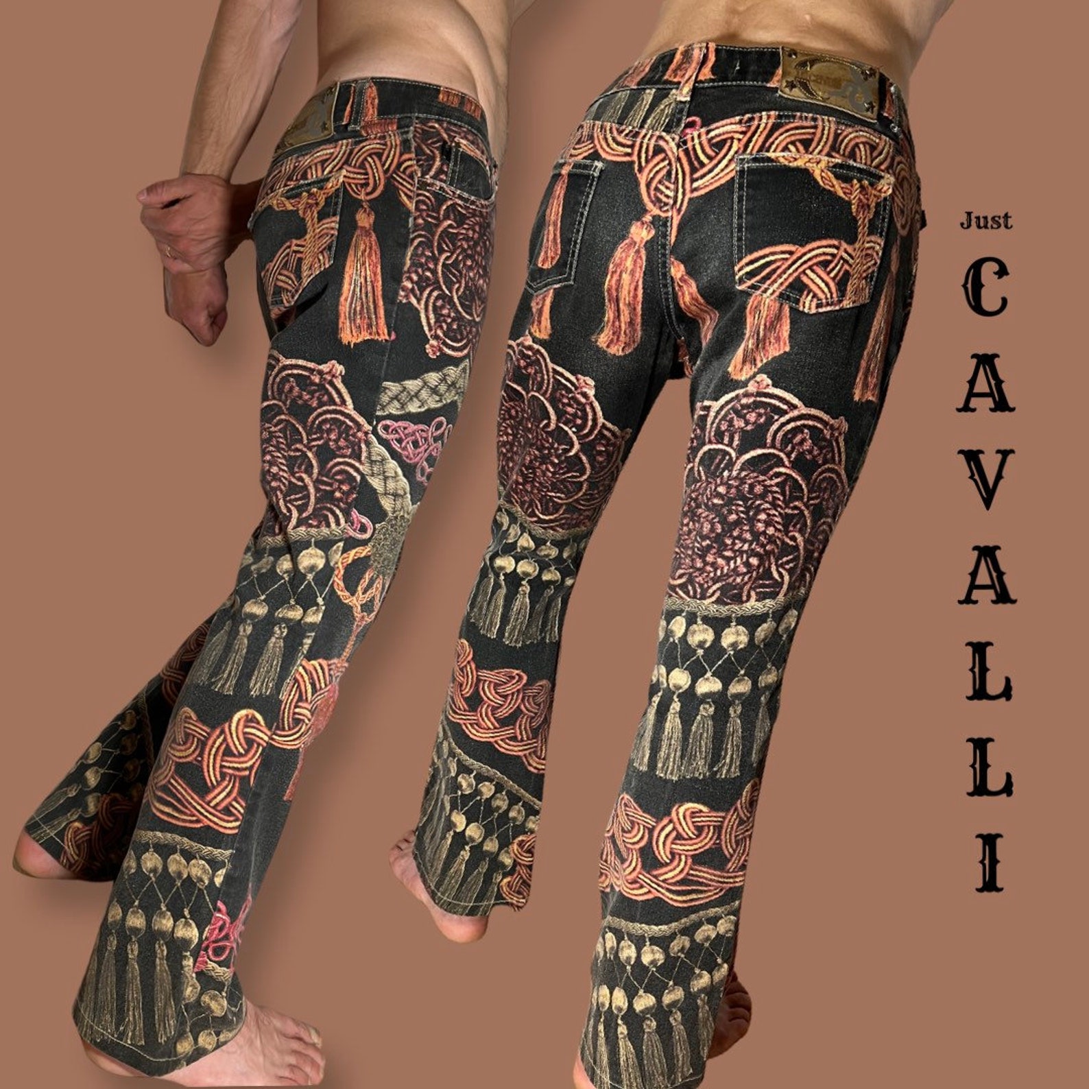 Rare Late 1990s / Early 2000s Just Cavalli Looped Ropes and Tassle