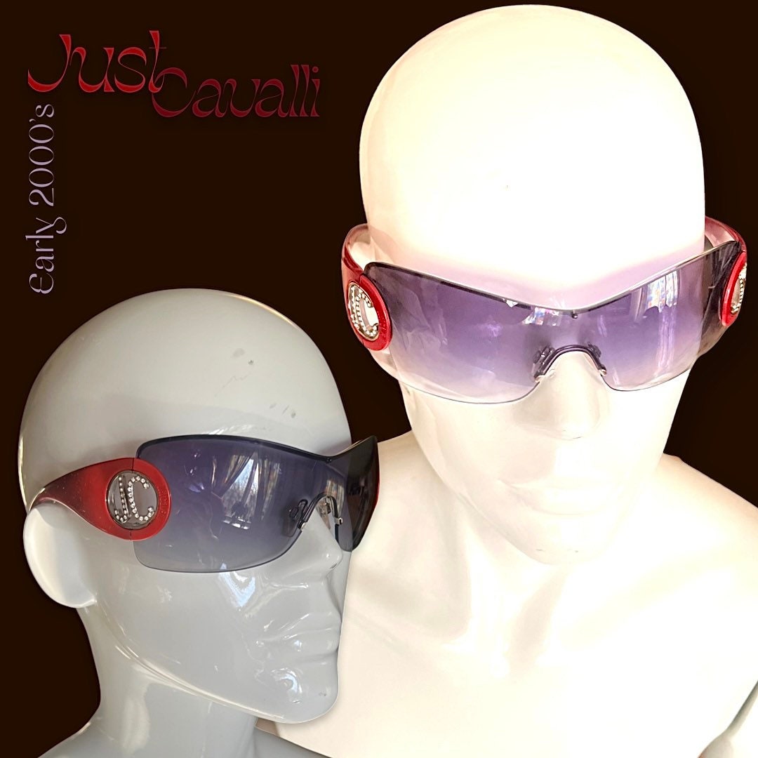2000s Just Cavalli Rimless Sunglasses Roberto Cavalli Wrap  display picture 1