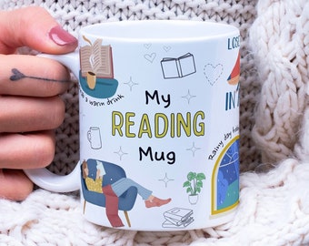 My Reading Mug - Book Mug, Bookish Mug, Book Lover Mug, Reading Mug, Reader Mug, Bookworm Mug, Book Lover Gift, Gift for Readers