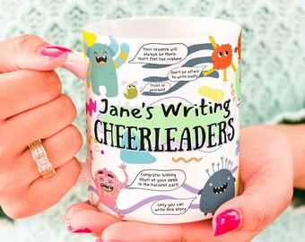 Personalized Writing Cheerleaders - Personalized Writing Mug, Custom Writing Mug, Personalized Author Mug, Gift for Writers, Writer Mug