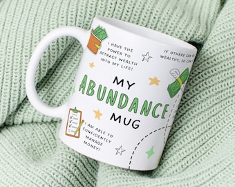 My Abundance Mug - Success Mug, Money Mindset Mug, Small Business Mug, Entrepreneur Mug, Success Mindset Mug, Money Mug, Boss Babe Mug