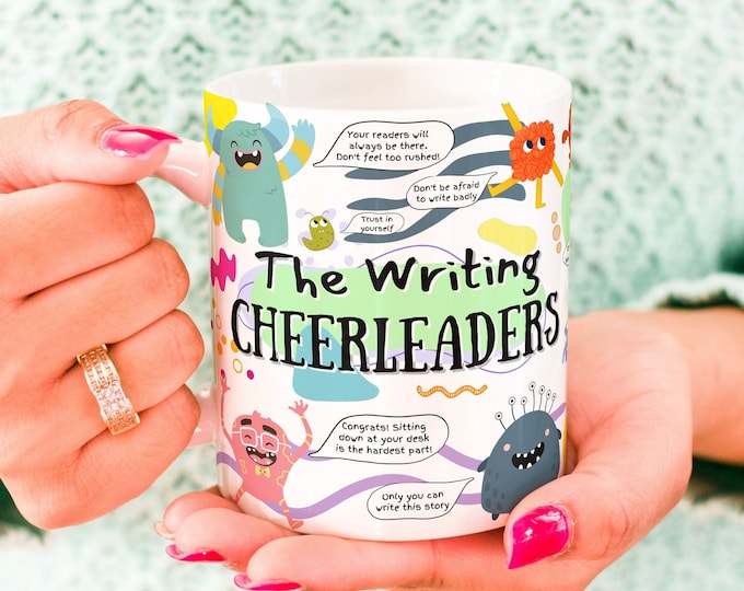 The Writing Cheerleaders - Nanowrimo Mug, Motivational Writing Mug, Writing mug, Writer Mug, Author Mug, Writer Gift, Author Gift