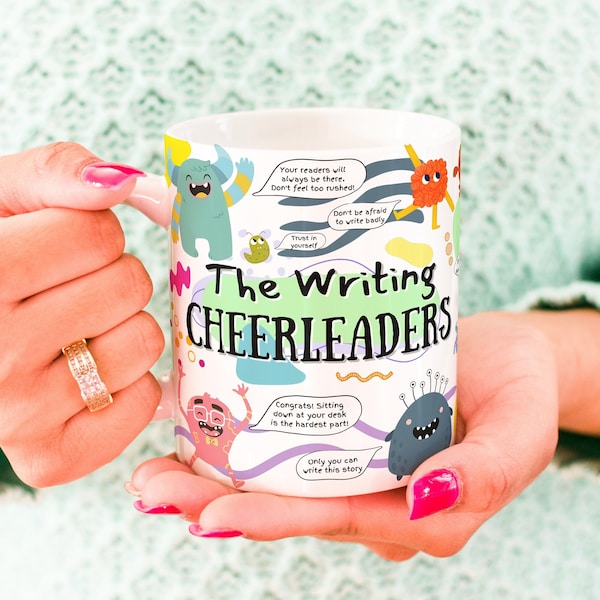 The Writing Cheerleaders - Nanowrimo Mug, Motivational Writing Mug, Writing mug, Writer Mug, Author Mug, Writer Gift, Author Gift