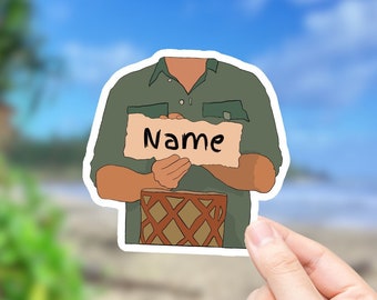 Personalized Survivor Sticker - Survivor Sticker, Tribal Council Sticker, Custom Survivor Sticker, Jeff Probst Sticker, Survivor TV Show