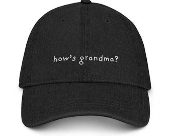 Bestickte How's Grandma Cap - Survivor Cap, Survivor Hut, Survivor Show Cap, Survivor Show Hut, Survivor Geschenk, Survivor Merch, Survivor