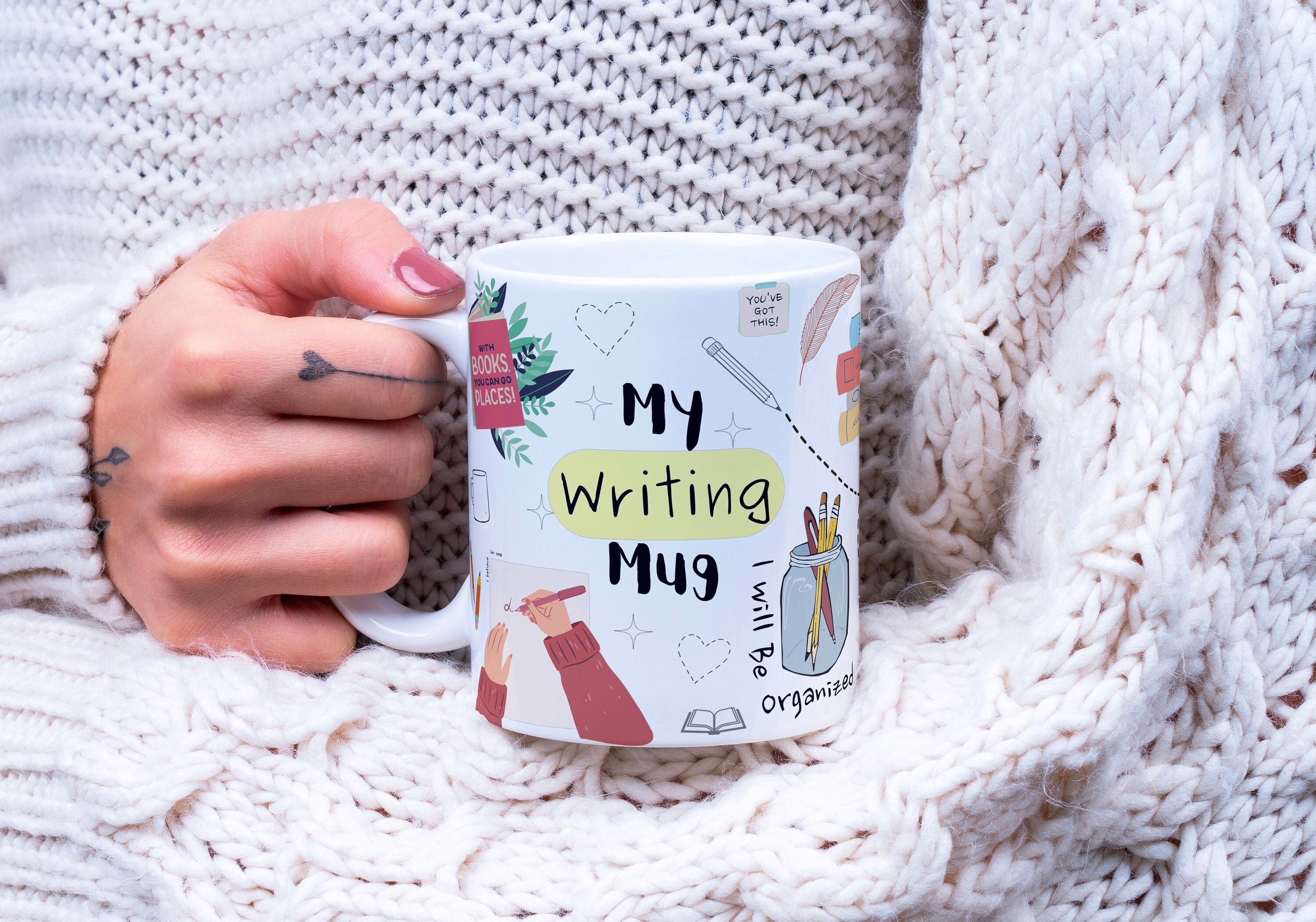 My Writing Mug, Cute Mug for Writers, Author Mug, Writer Gift, NaNoWriMo Mug