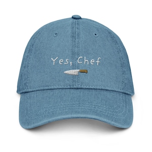 Embroidered Yes Chef Cap - Yes Chef Hat, The Bear Cap, The Bear Hat, Yes Chef, The Bear Gift, The Bear Present, The Bear Show Cap