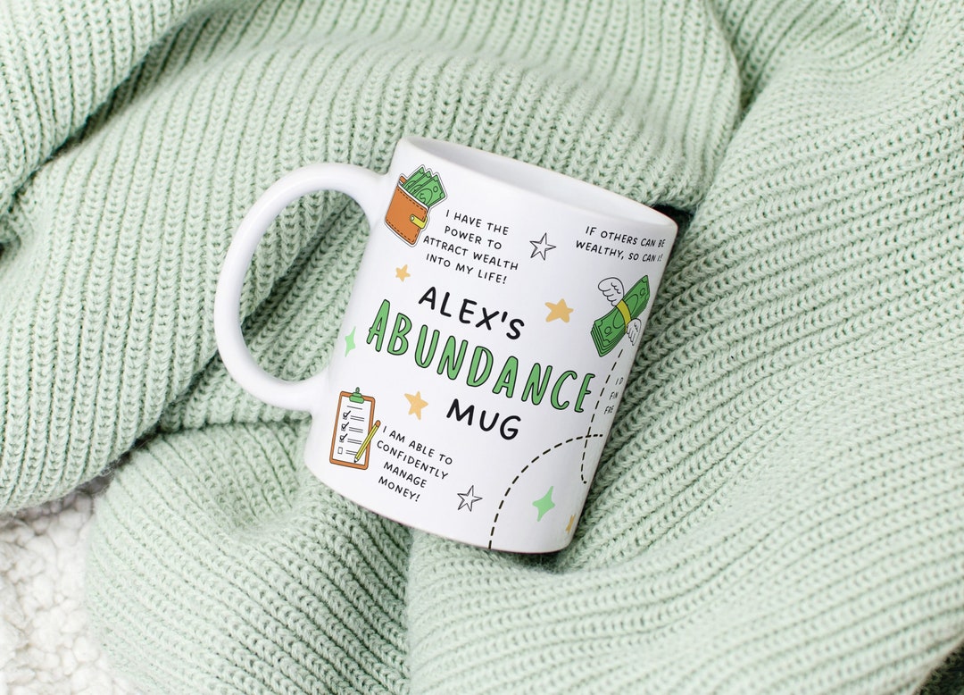 Personalized Abundance Mug - Success Mug, Money Mindset Mug, Small ...