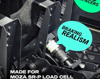 Moza SR-P Load Cell Brake Elastomer Kit: Firmer Braking & Shorter Travel + Pedal Tilt Spacers improves overall feel!