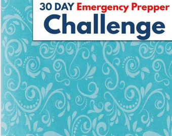 Diario y planificador del desafío de preparación de emergencia de 30 días * Carpeta de emergencia * Kit de emergencia * Descarga imprimible