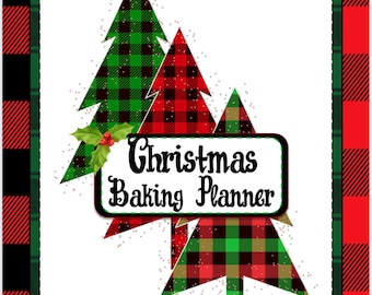 Planificador de recetas y repostería navideña * Planificador de Navidad * Planificador de vacaciones * Organización de vacaciones * Descarga imprimible
