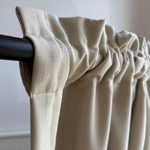 Linen Look Blackout Curtains Kids Room, Nursery Curtains, Baby Room, Custom Made Privacy Curtain for Living Room, Vorhang Kinderzimmer