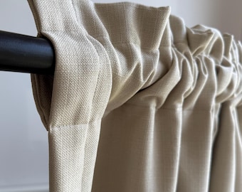 Linen Look Blackout Curtains: Nursery & Kids Room Privacy