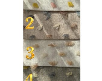 Linen Look Blackout Curtains: Kids Nursery Decor, Custom Pom Poms