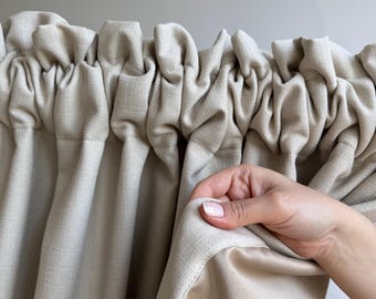 Linen Look Blackout Curtains: Nursery & Kids Room Privacy