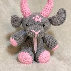 Spooky Crochet Goat