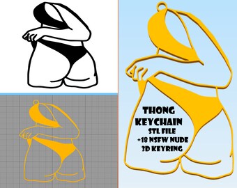 Naked Keychain Stl - Etsy