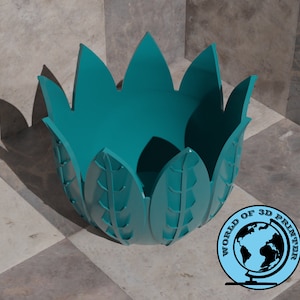 Leaf Flowerpot Stl File, Leaves Bent Planterpot Stl File, 3d Printers Vase Designs, Penholder Stl File for 3D, 3d Modelling Stl File
