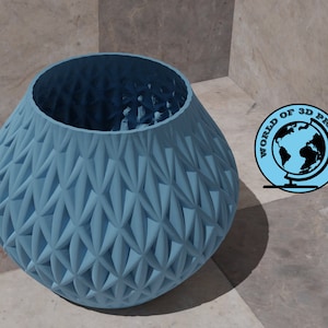 Bowl Planterpot Stl File, Vessel Vase Stl, Stl Printing Flowerpot Model, for 3d printers, 3d Printable Object, Vase Designs for 3d printer
