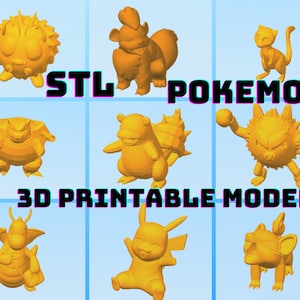 Pokemon Hero 3D Model Stl File, Pokemon Collection 3D cosplay do druku, Postać z gry z kreskówek Druk 3D, Pokemon 3D model stl do druku